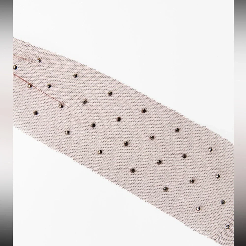 Zara tulle rhinestone choker